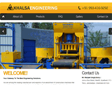 Tablet Screenshot of khalsaengineeringjsr.com